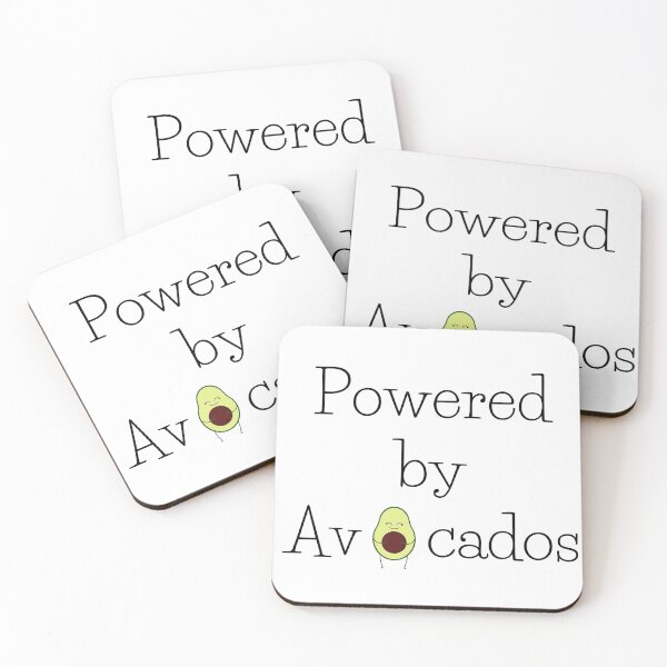 Item preview, Powered by Avocados, Vegan Humor, Funny Vegan, Veggie Humor, Veganuary designed and sold by naturecdesigns.