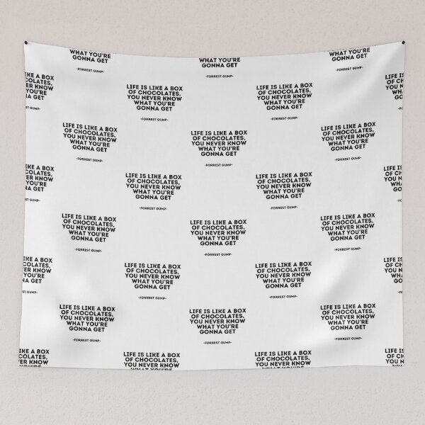 Item preview, Forrest Gump Quote - Life is like a box of chocolates, you never know what you’re gonna get designed and sold by madeyougiggle.