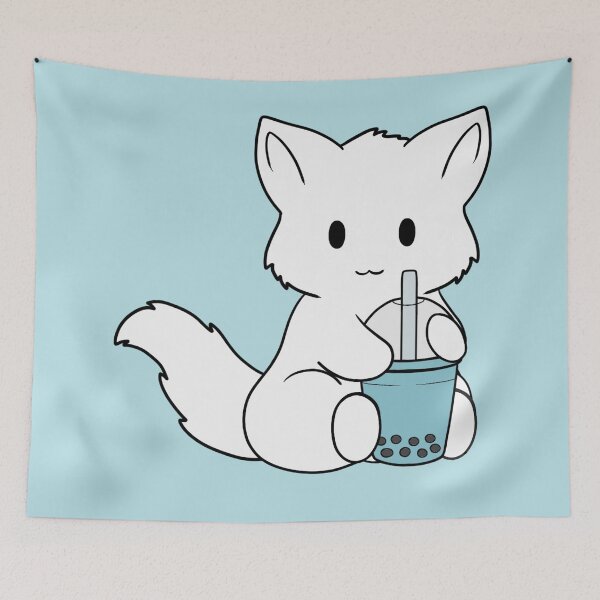 Item preview, Bubble Tea White Fox designed and sold by BiscuitSnack.
