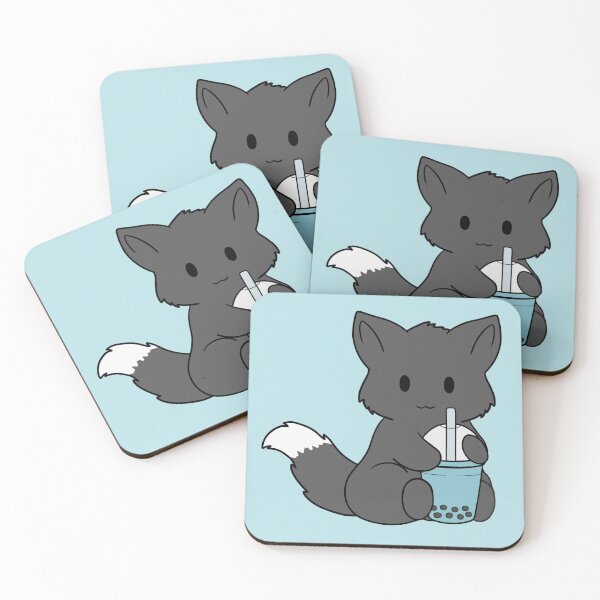 Item preview, Bubble Tea Black Fox designed and sold by BiscuitSnack.