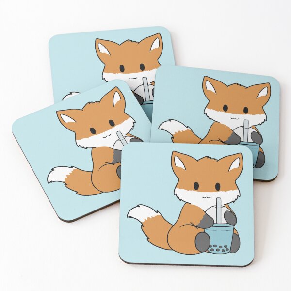 Item preview, Bubble Tea Fox designed and sold by BiscuitSnack.
