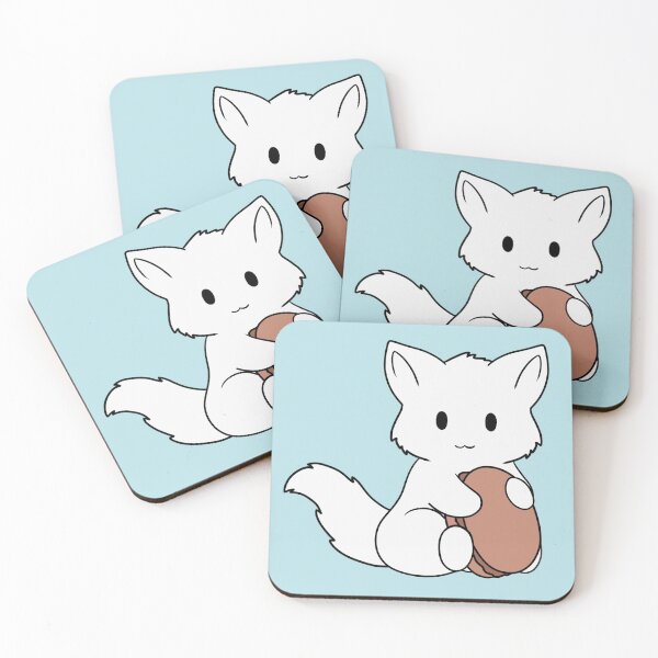 Item preview, Macaron white Fox designed and sold by BiscuitSnack.