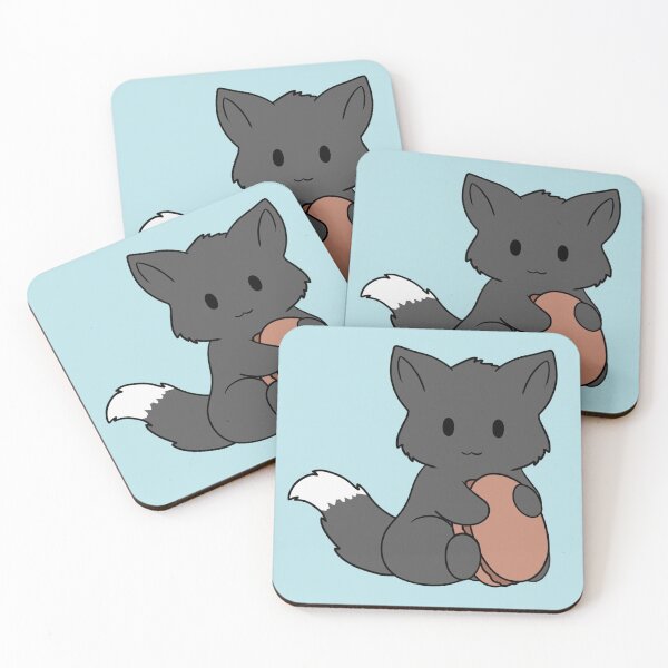 Item preview,  Macaron black Fox designed and sold by BiscuitSnack.