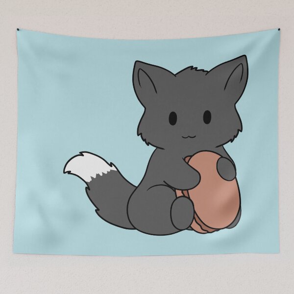 Item preview,  Macaron black Fox designed and sold by BiscuitSnack.