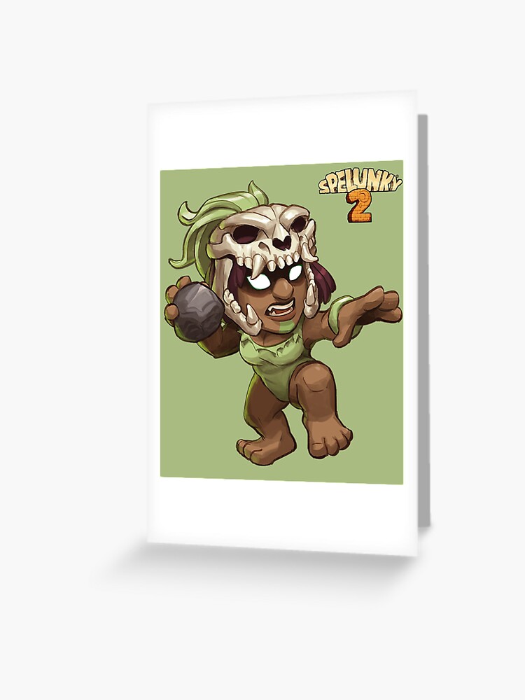 Spelunky 2 Player Characters Pattern Greeting Card for Sale by