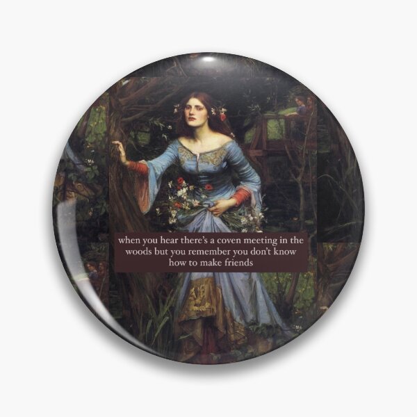 Item preview, forest girl seeks friends meme (Ophelia by John William Waterhouse) designed and sold by samrosey.