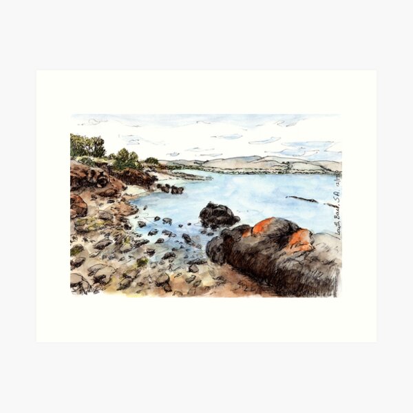 Australian Scene - Louth Bay, SA, Aus Art Print