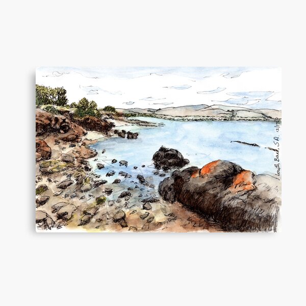 Australian Scene - Louth Bay, SA, Aus Canvas Print