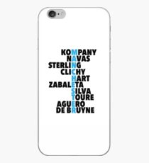 Manchester City spelt using player names iPhone Case