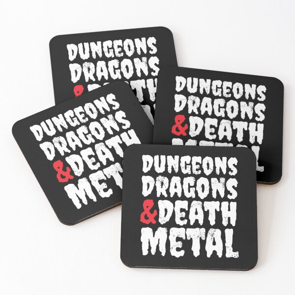Item preview, Dungeons Dragons and Death Metal designed and sold by DnlDesigns.