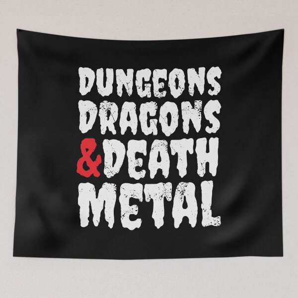 Item preview, Dungeons Dragons and Death Metal designed and sold by DnlDesigns.