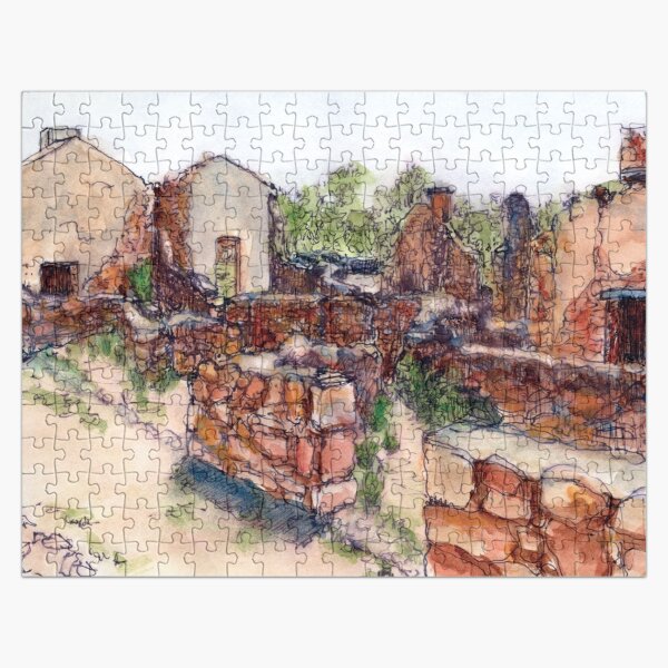 Australian Scene - Kanyaka Homestead Ruins, Flinders Ranges, SA, Aus. Jigsaw Puzzle