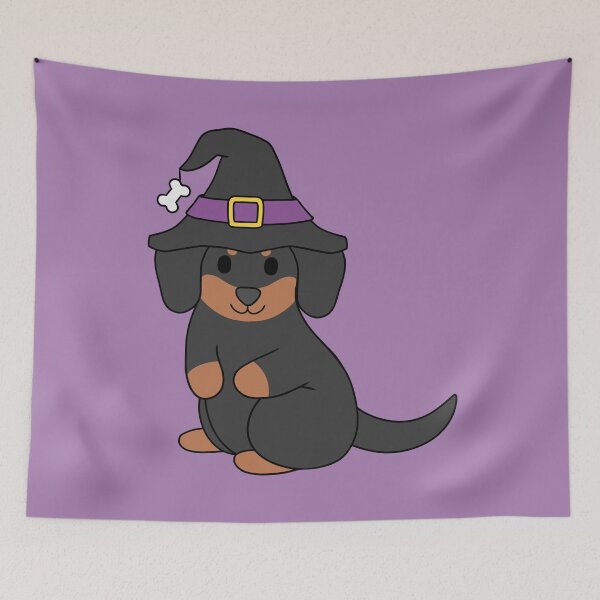 Item preview, Black Halloween Dachshund designed and sold by BiscuitSnack.