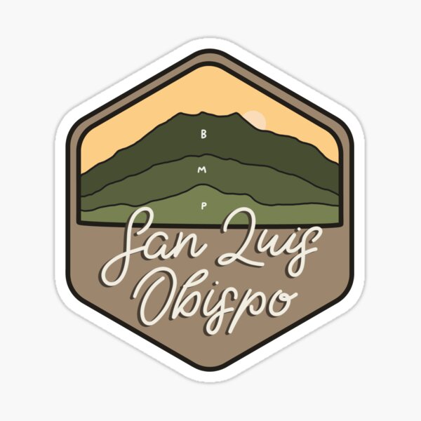 San Luis Obispo - Rounded Badge Sticker