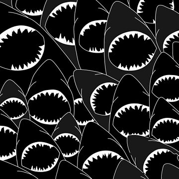 Artwork thumbnail, shark attack! by turkeyandcheese