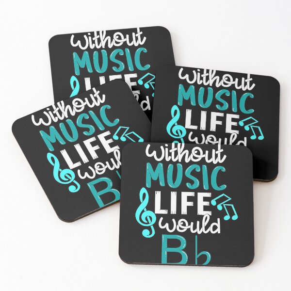 Item preview, Without Music Life Would B Flat - Melody & Rhythm T-Shirt designed and sold by momenus.