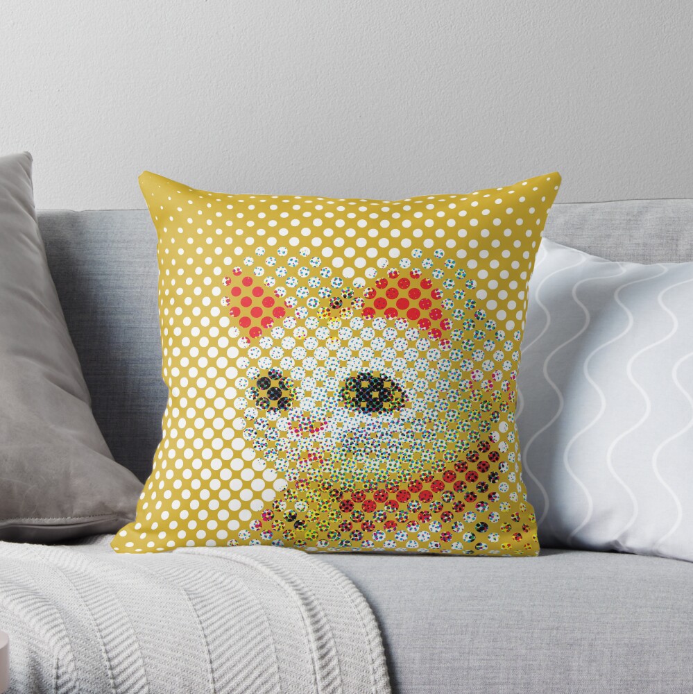 My Lucky, Lucky Neko Throw Pillow