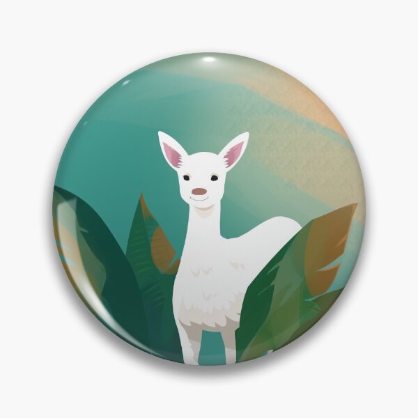 Item preview, White Deer & banana leaves designed and sold by FangsDesign.