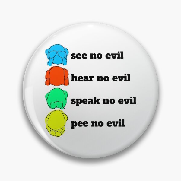 Item preview, pee no evil designed and sold by Sporgles.