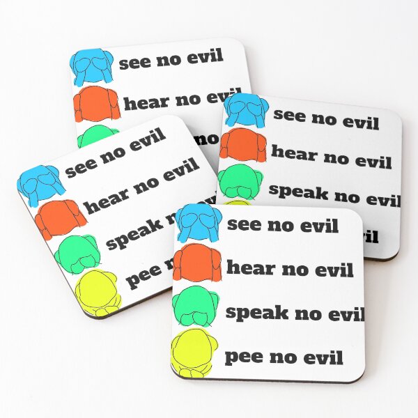 Item preview, pee no evil designed and sold by Sporgles.