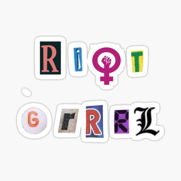 Item preview, riot grrrl ransom letters designed and sold by punkringworm.