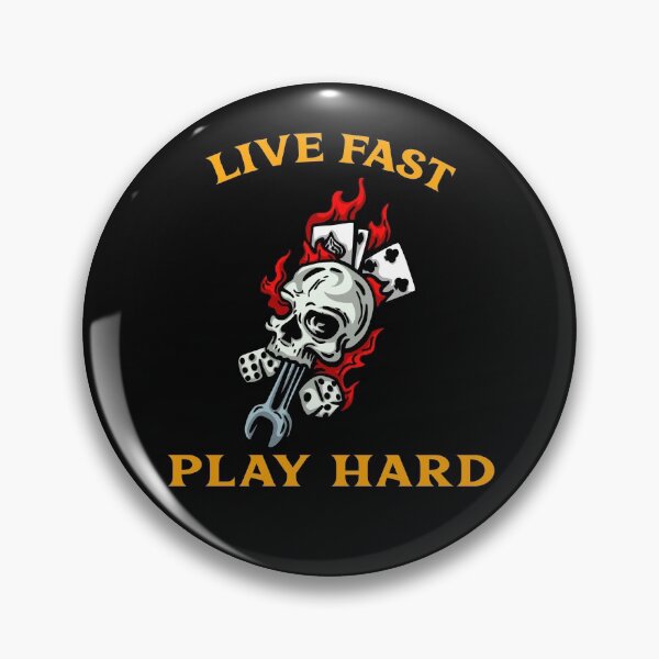 Item preview, "Live Fast Play Hard"  designed and sold by Sinfamous.