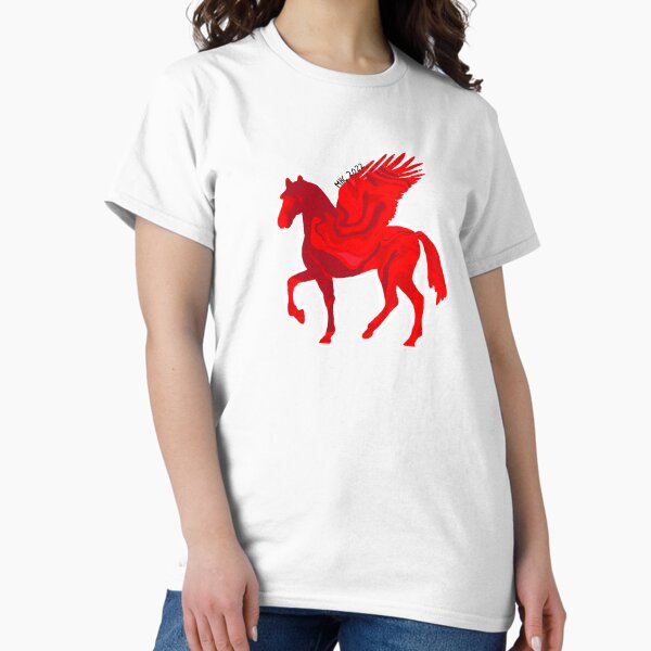 Vista previa del artículo con la obra «Mount Holyoke 2022 Pegaso rojo jaspeado», diseñado y vendido por Vivi Corre.