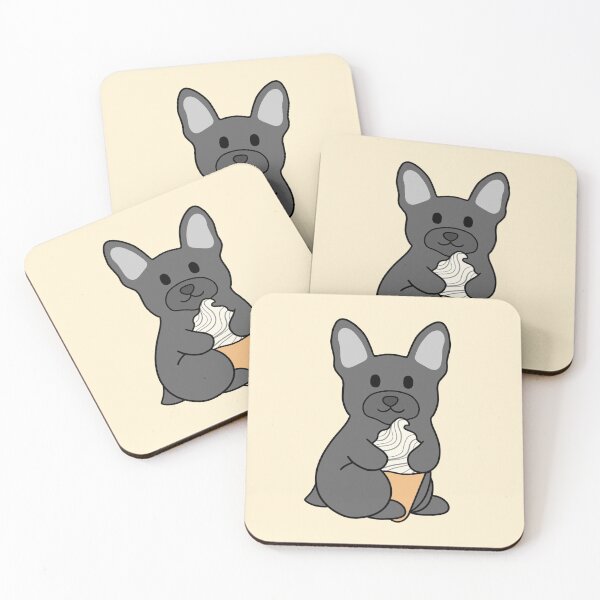 Item preview, Black French Bulldog Ice Cream designed and sold by BiscuitSnack.