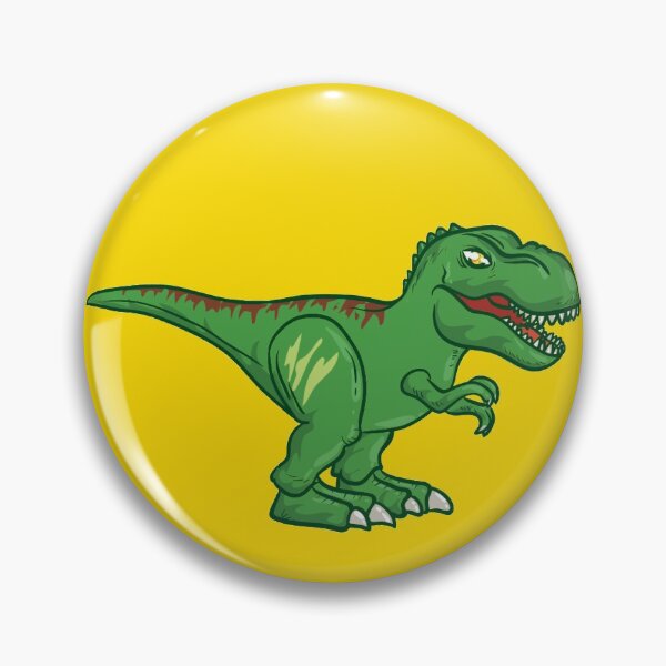 Artikelvorschau, Grüner Dinosaurier auf gelbem Hintergrund entworfen und verkauft von Shaxspere.