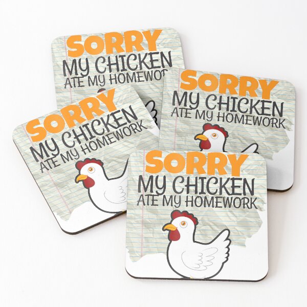 Item preview, Funny My Chicken Ate My Homework Kids Teacher School T-shirt designed and sold by hottshirt.