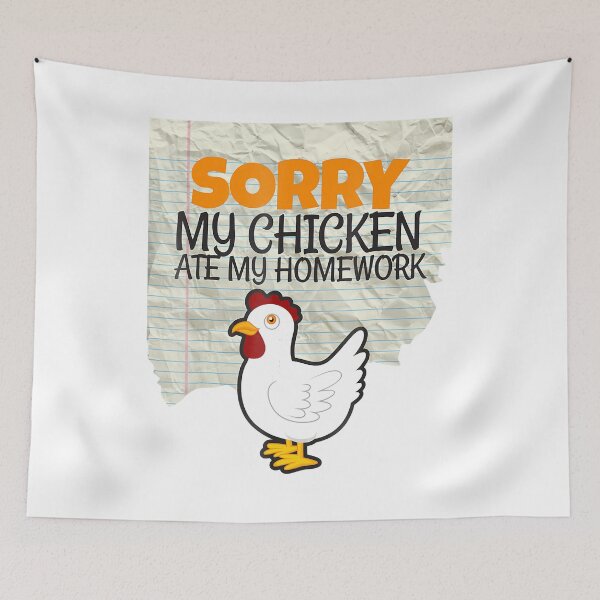 Item preview, Funny My Chicken Ate My Homework Kids Teacher School T-shirt designed and sold by hottshirt.