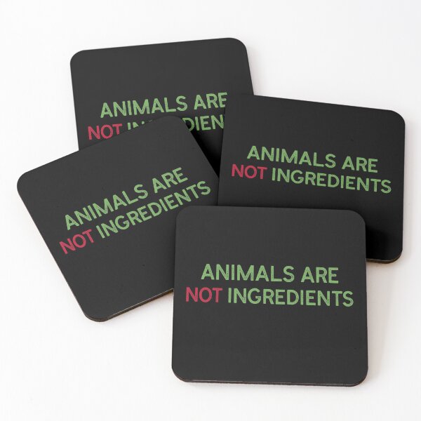 Item preview, Animals are not Ingredients Veganuary  designed and sold by FitFabFunny.