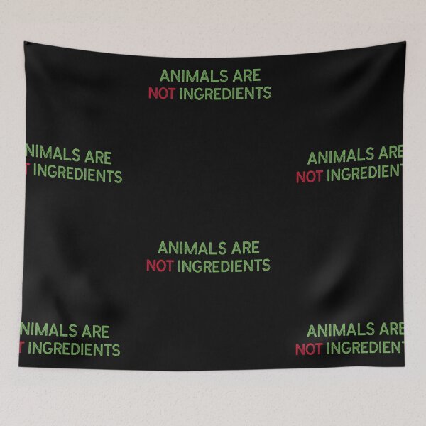 Item preview, Animals are not Ingredients Veganuary  designed and sold by FitFabFunny.