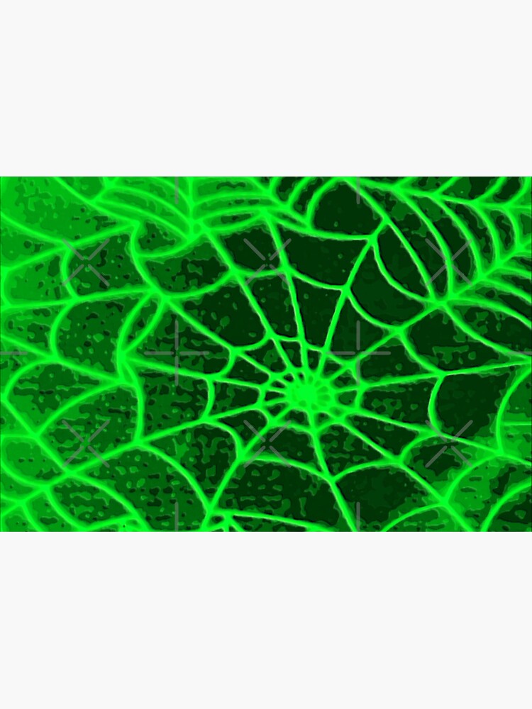 Abstract Green Halloween Spiders Vinyl