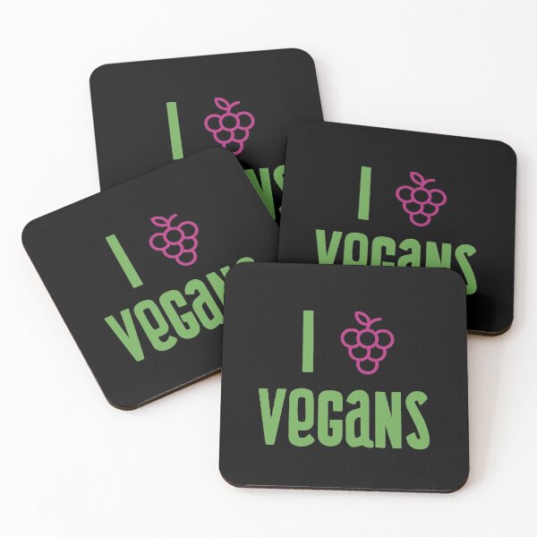 Item preview, I Love Vegans Veganuary  designed and sold by FitFabFunny.