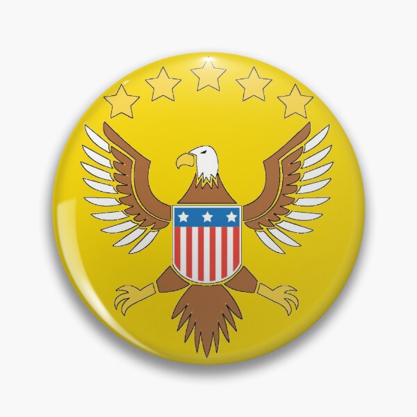 Artikelvorschau, USA-Adler auf gelbem Hintergrund entworfen und verkauft von Shaxspere.