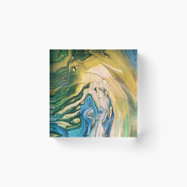 Item preview, Summer  Forest Abstraic fluid art  designed and sold by crgart.