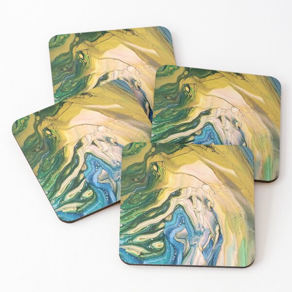 Item preview, Summer  Forest Abstraic fluid art  designed and sold by crgart.