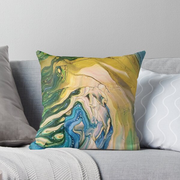 Item preview, Summer  Forest Abstraic fluid art  designed and sold by crgart.