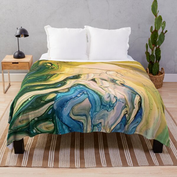 Item preview, Summer  Forest Abstraic fluid art  designed and sold by crgart.