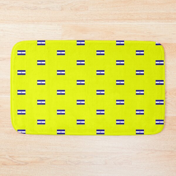 Item preview, El Salvador Flag on Yellow Background designed and sold by Shaxspere.