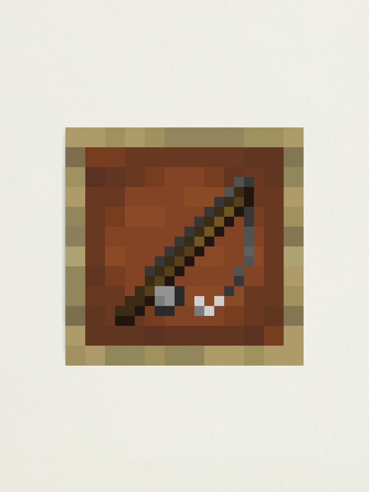 Minecraft Item Fishing Rod Photographic Print for Sale by