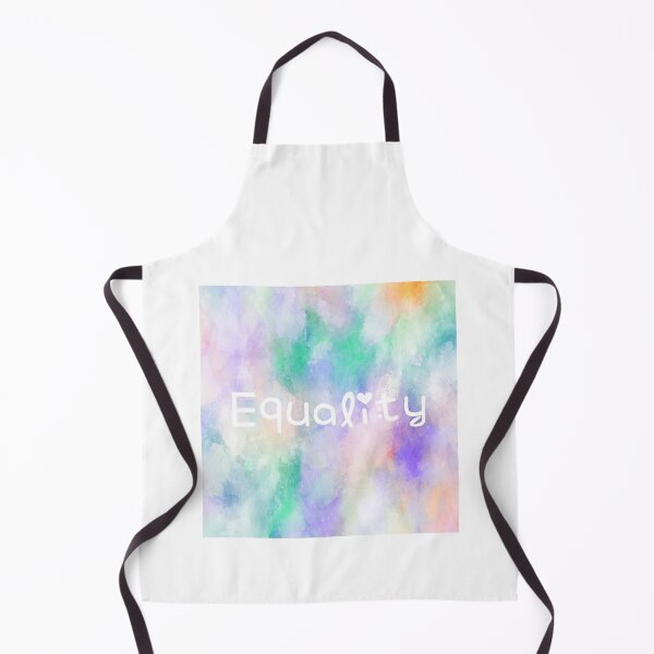 Item preview, Equality Rainbow Watercolor Square Hippie Text designed and sold by everything4eva.