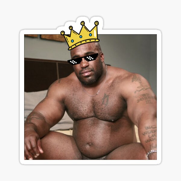 Wood sitting on bed Sticker