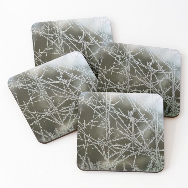 Item preview, Natural Frost Pattern on a Window in Winter. designed and sold by timg58.