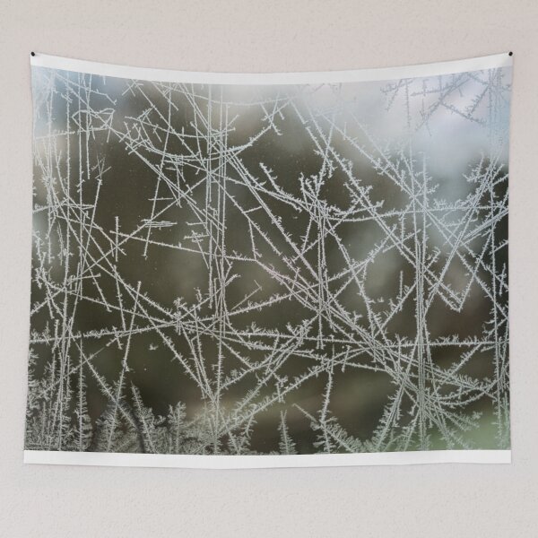 Item preview, Natural Frost Pattern on a Window in Winter. designed and sold by timg58.