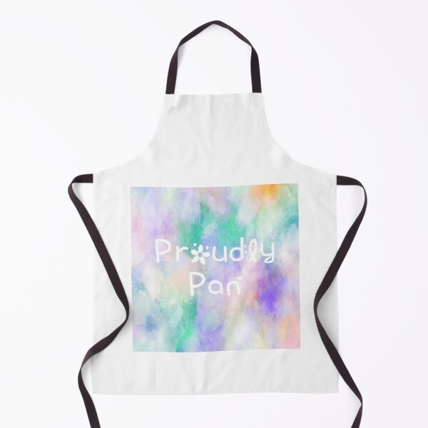 Item preview, Proudly Pan Rainbow Watercolor Square Hippie Text designed and sold by everything4eva.