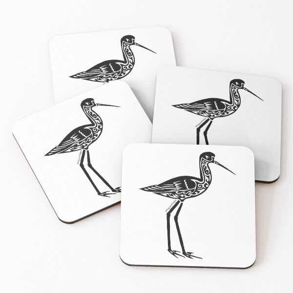 Item preview, Black-necked Stilt Tribal Design  designed and sold by KitayamaDesigns.