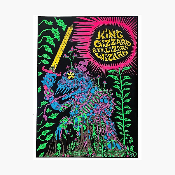 King Gizz Tour poster Photographic Print