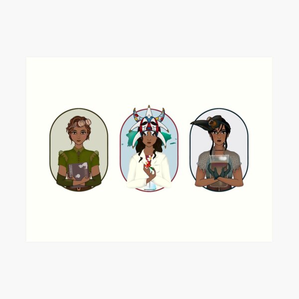 Triptych: Puerto Rican Scientist Art Print